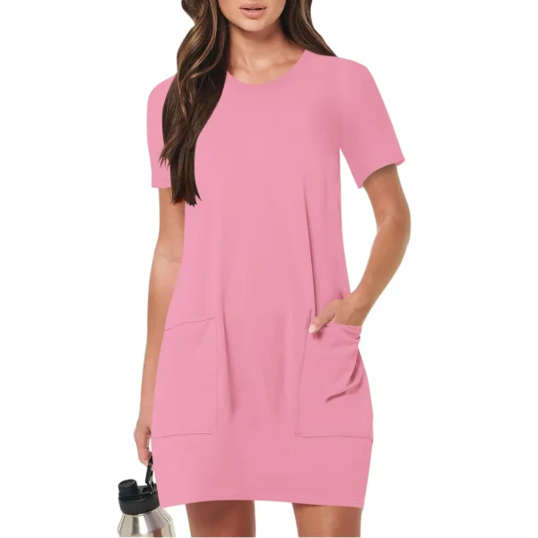 S1ef2296c858b4ff3988dbe422072e59cP.webp Women's Casual Short-Sleeve Dress with Pockets