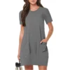 Sdc14f3c6ff2546f5a695ea781c443cb9c.webp Women's Casual Short-Sleeve Dress with Pockets