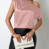 Asymmetric Satin Top