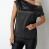 Asymmetric Satin Top