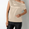 Asymmetric Satin Top
