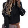 Button-Cuff Blouse