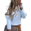 Button-Cuff Blouse