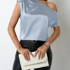 Asymmetric Satin Top