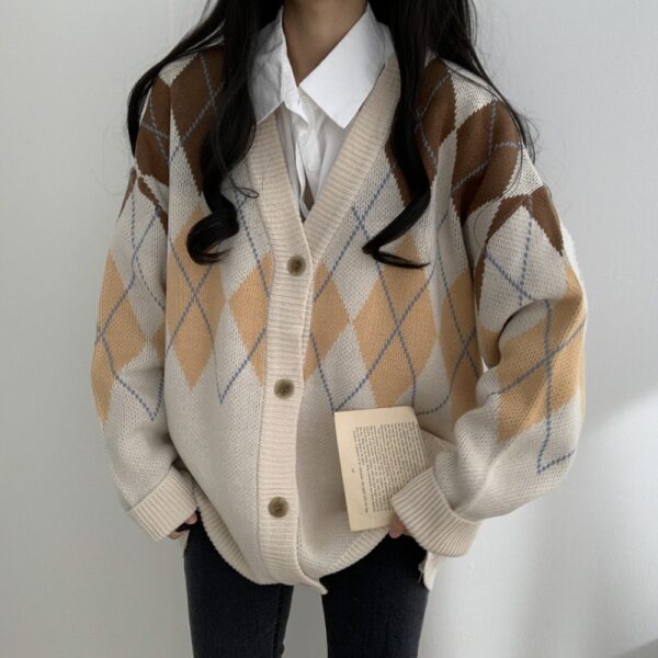 9139e26e-af6e-4526-b0a7-5ea2d813f102.jpg Argyle Knit Cardigan