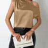 Asymmetric Satin Top