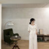 Pleated Wide-Leg Trousers