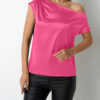 Asymmetric Satin Top